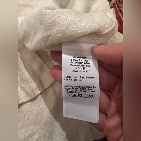 J Crew Button-up midi dress in linen— women’s medium - Picture 8 of 12